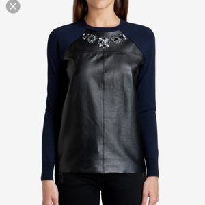 Ted Baker Embellished Leather Sweater